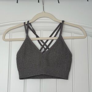 Aerie ‘Shell Gray’ Seamless Strappy Bralette